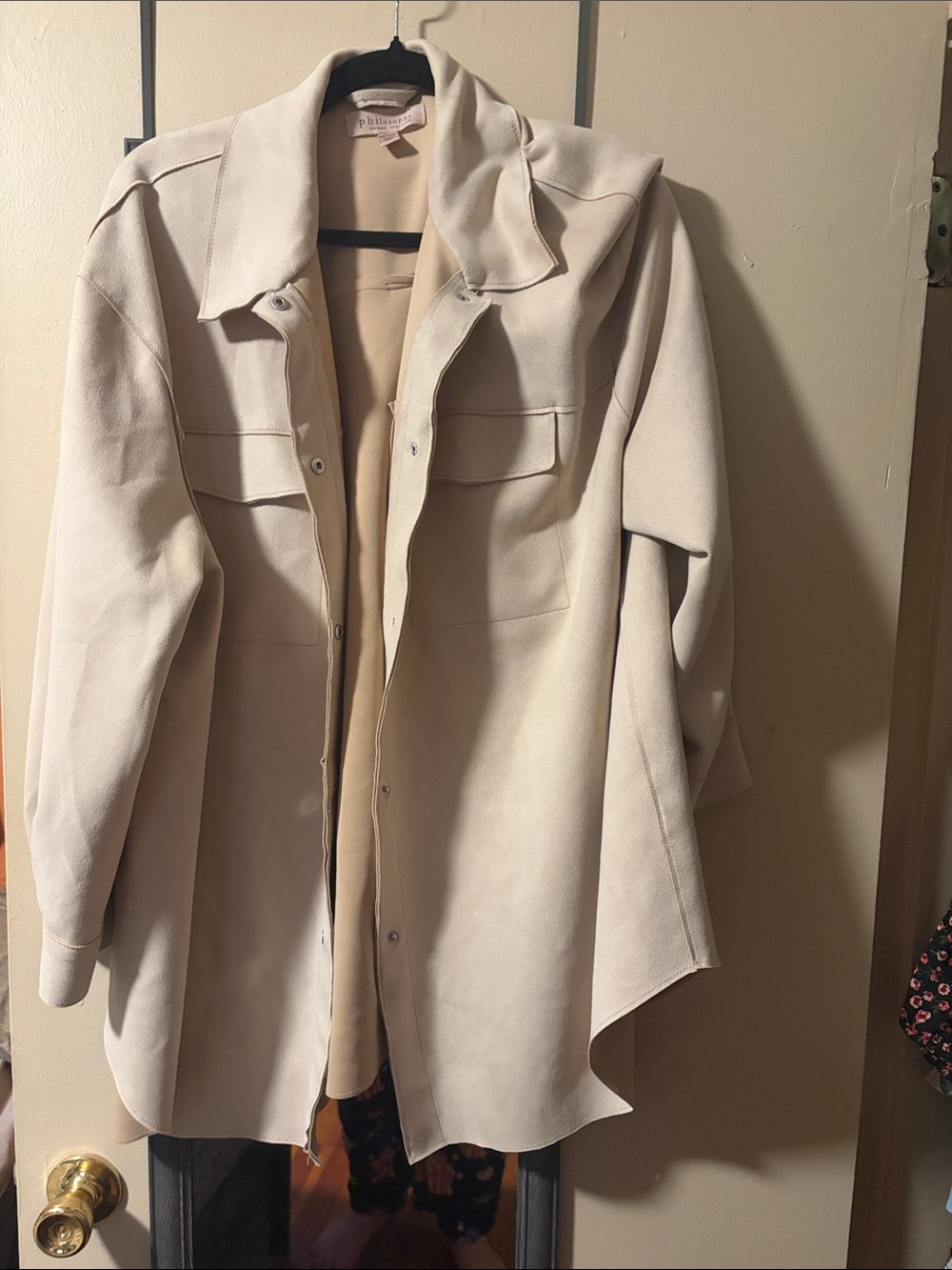 Philosophy Light Cream Bomber Jacket